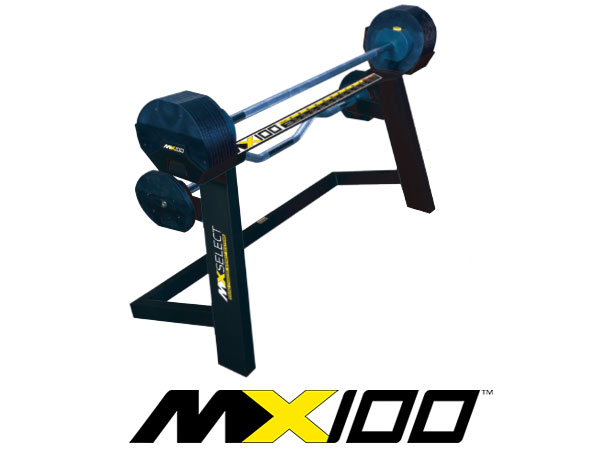 MX100 BLACK Two Barbells & Rack