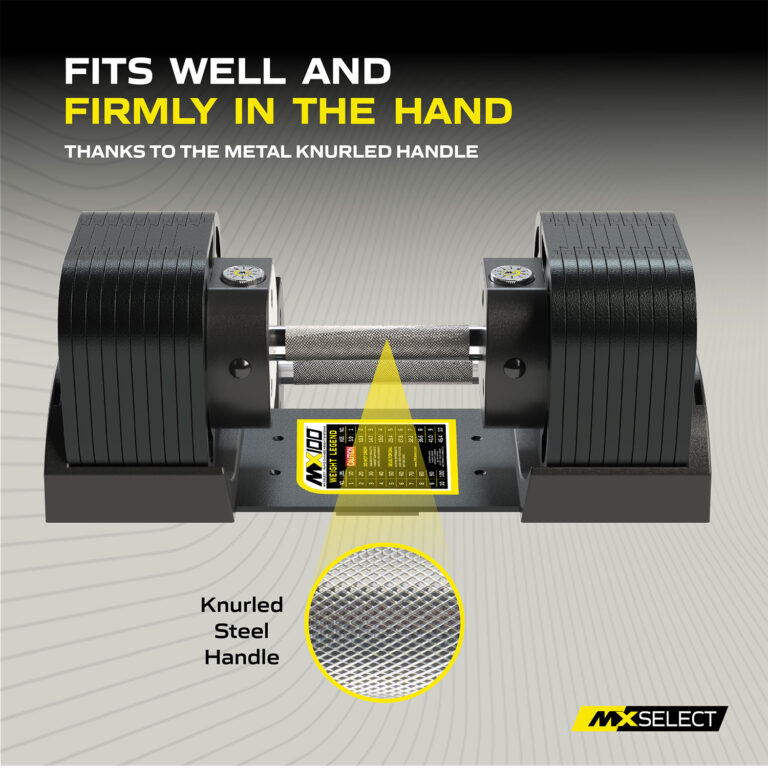 EVO MX100 Adjustable Knurled Dumbbells | MX Select | Rapid Weight ...