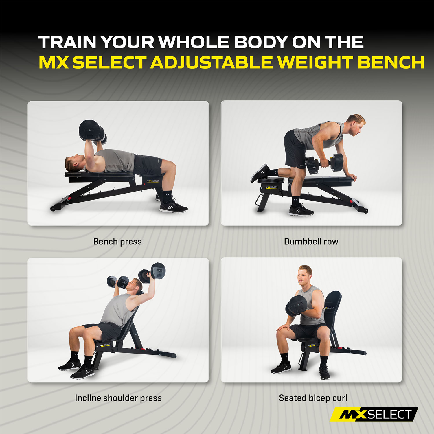 EVO MXB Adjustable Training Bench | MX Select | Rapid Weight Change System